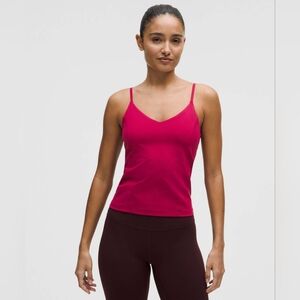 Lululemon Align Waist-Length Cami Tank Magenta Smoke sz 6